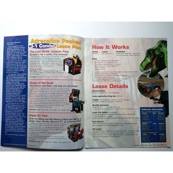 Sega Strategy Magazine Jurassic Park House Of The Dead Horror Retro Arcade Game - Picture 3 of 12